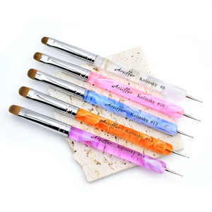 Cọ vẽ móng tay hình oval chất liệu nylon cao cấp, cán acrylic, in logo tùy chỉnh, dụng cụ trang điểm và làm đẹp - Product Image 4