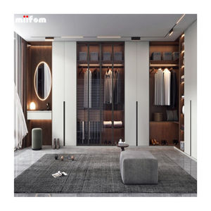 Placard de meubles de conception de personnalisation en <span class=keywords><strong>PVC</strong></span> de <span class=keywords><strong>haute</strong></span> qualité <span class=keywords><strong>Armoire</strong></span> <span class=keywords><strong>haute</strong></span> blanche - Product Image 1