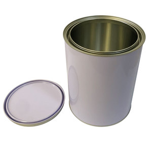 Seau à <span class=keywords><strong>peinture</strong></span> transparent et vide en métal, pot <span class=keywords><strong>de</strong></span> x 1 once avec couvercle - Product Image 2