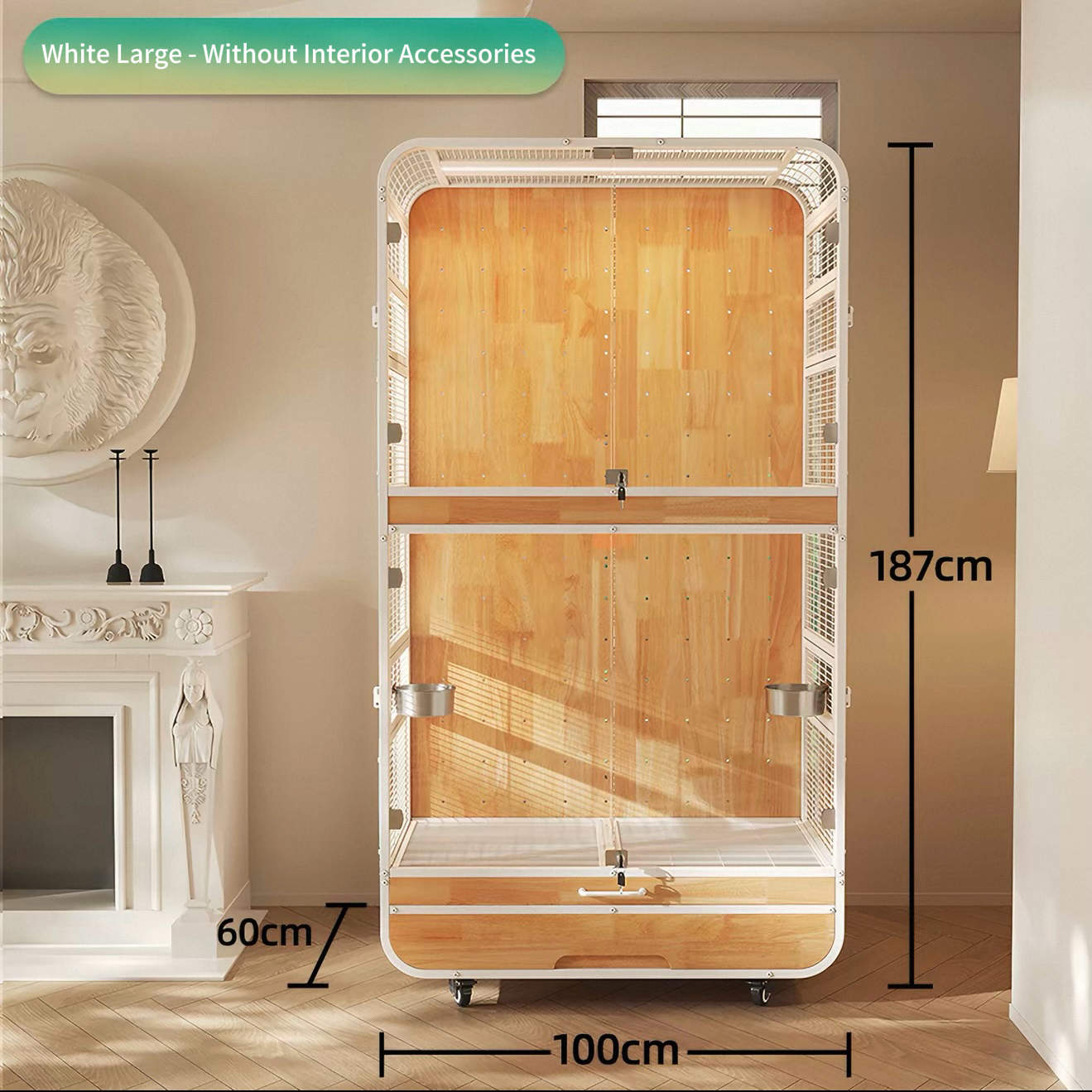 White Large - Cage Only