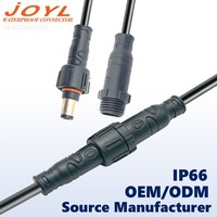 Connecteurs de câbles d'alimentation DC mâle/femelle JOYL IP66 en cuivre avec gaine en PVC 5,5x2,1 mm pour appareils électroménagers