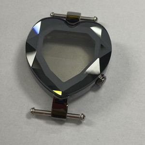 Tùy chỉnh 28mm 316L thép không gỉ hình trái tim xem trường hợp khoáng kính Ronda 751 phong trào không thấm nước 5ATM màu bạc - Product Image 1