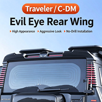 Aileron arrière sport de haute qualité, spoiler de toit œil de démon, accessoires de décoration extérieure modifiés pour Jetour Traveler C DM