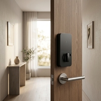 Serrure intelligente Tuya en aluminium, serrure à pêne dormant numérique, empreinte digitale, mot de passe, clé, carte intelligente, serrure de porte WiFi, application pour la maison et l'hôtel