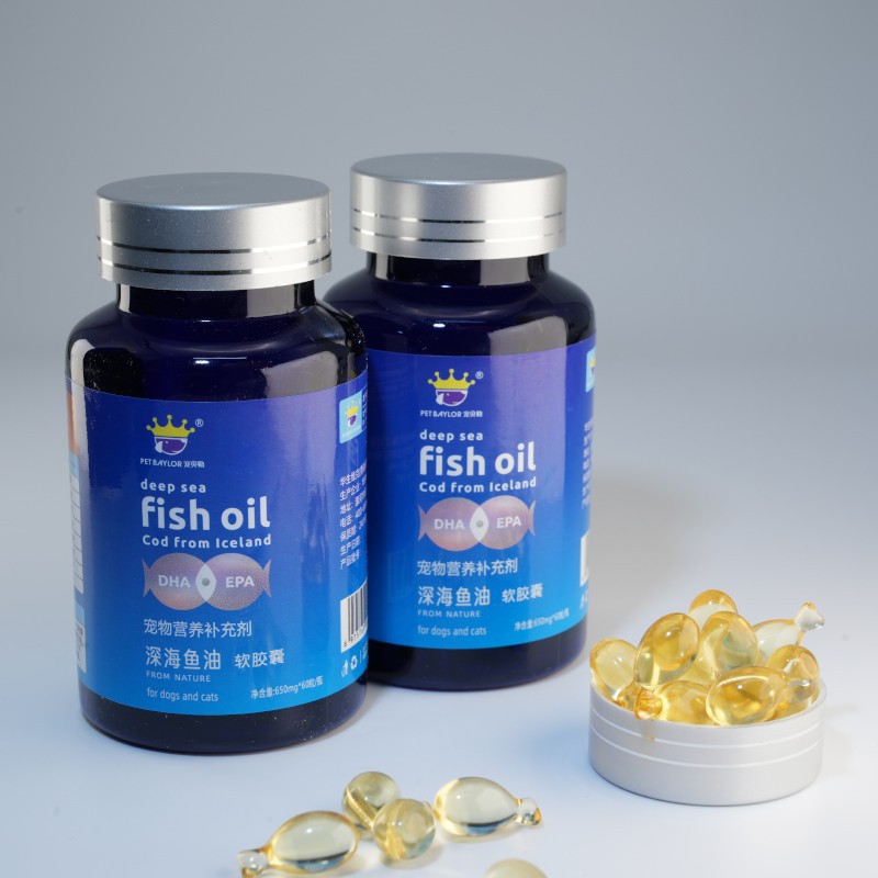 &Omega; &ge; 30% huile de poisson Softgels 60grain/boîte