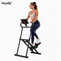 Máquina de Ejercicios para Tonificar Piernas, Equipo de Ejercicio para el Hogar, Stepper, Máquina de Fitness que Ahorra Espacio, Ideal para Apartamentos, Estructura Estable, Aeróbica