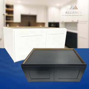 Gabinete de Cocina Montado en Refrigerador W361224-W362124 para Cocina Americana, Gabinete Superior de Madera RTA, Gabinete de Pared para Proyecto de Remodelación - Product Image 1