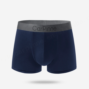 Venta al por mayor Calzoncillos bóxer para hombre respirables suaves sin mosca tronco de tiro medio personalizable marca de bambú ropa interior para hombre con logotipo personalizado - Product Image 3