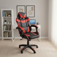 Chaise de jeu ergonomique ALINUNU avec logo personnalisé pour la maison et le bureau, avec appui-tête et coussin lombaire