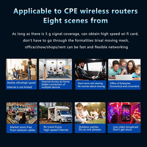 Tốc Độ Cao 5G CPE Wifi Router 2.4G 5G Wifi Router Với Khe Cắm Thẻ Sim 5G CPE Router - Product Image 6