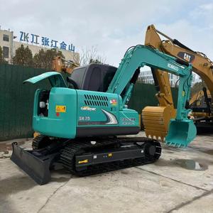Mini-excavatrice Kobelco Sk75 de 7 tonnes avec système hydraulique, bon état, faible nombre d'heures de travail, à vendre - Product Image 1