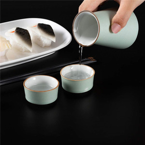 Bộ Ly Rượu Sake 5 Chiếc, Bằng Gốm, Màu Sáng, Thiết Kế Trang Nhã Độc Đáo, 4 Ly Rượu Sake Trong Hộp Quà Tặng, Bộ <span class=keywords><strong>Saki</strong></span> Nhật Bản - Product Image 5