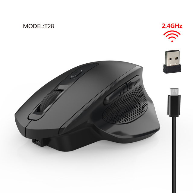 Source Factory Wireless Charging Mouse 2.4G Silent Office Game Silent Vertical Computer Mouse Cross-border Wholesale