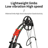 Arc à poulies STARCN 23-47 Lbs, 70% Let-Off, poignée légère en aluminium A380, double caméra, pour adolescents et archers débutants