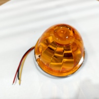 Feu de gabarit LED encastré en forme de goutte d'eau avec lentille ambre Watermelon pour Peterbilt Kenworth