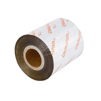 Pita Transfer Termal Resin Emas Kelas Premium 30mmx300m untuk Pencetakan Satin Kompatibel Zebra Performa Tahan Lama