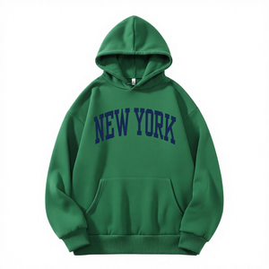 เสื้อสเวตเชิ้ตถักลายตัวอักษรนิวยอร์ก ทรงหลวม สไตล์ลำลอง ไม่หดตัว แฟชั่นย้อนยุค ดึงดูดสายตา เหมาะสำหรับผู้หญิง ใส่ได้ทุกวัน ฤดูใบไม้ร่วงและฤดูหนาว - Product Image 4