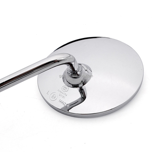 New Chrome M10 Universal Motorcycle Rearview Reflector Side Mirrors LA125 Sixties150 Sixties250 Burgman400 PiagioMP3 <strong>Forza350</strong> - Product Image 5