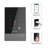 Cerradura Digital Magnética Inteligente con Huella Dactilar Oculta, Control Remoto, Impermeable IP67, para Madera, con Lector de Tarjetas de Acceso y Sistema en la Nube TTlock