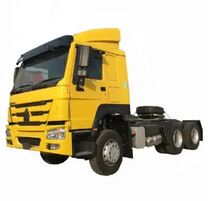 شاحنة HOWO مستعملة عالية الجودة 6*4 بعجلات 10 ووزن 50 طن شاحنة جرار مصنعة من المورد شاحنة جرار 371 حصان 366 حصان للبيع