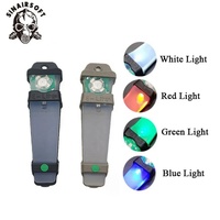 Lampe de signalisation de survie tactique pour casque, clignotante, 8 couleurs, convertible pour équipement extérieur