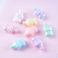 Bouteille de cola colorée avec simulation UV, bracelet créatif DIY en macaron, boucles d'oreilles en perles, matériaux pour pendentifs, accessoires décoratifs