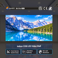 Mur vidéo UHLED P1.5 Micro LED, écran UHD COB, technologie Flip Chip, écran froid, cathode commune pour hall d'accueil, salle d'exposition, UHD