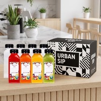 Bouteilles carrées jetables en PET de qualité alimentaire pour jus, avec bouchon à vis, pour boissons, smoothies, lait, eau, 12 oz