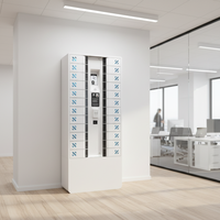 Y2 Power TEC 24 Baies Serveur IoT+Cloud HTML 5 Casier Intelligent avec Télécommande Station de Recharge pour Appareils d'Employés pour Entreprises