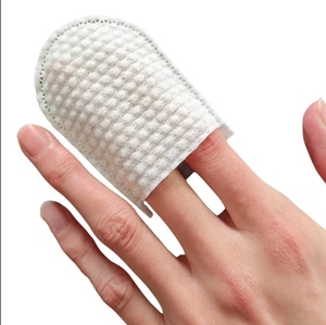120 unidades/bolsa Almohadillas desechables de algodón para limpieza de microblading, protectores de dedos para limpieza de pigmentos de tatuajes de cejas y labios, uso en salón - Product Image 2
