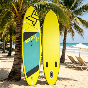 Planche à pagaie gonflable légère et unique en Drop Stitch, écologique, avec sac de transport portable, kit de sports nautiques familial, adulte, <span class=keywords><strong>3</strong></span> <span class=keywords><strong>ailerons</strong></span> - Product Image 4