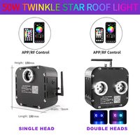 Source de lumière pour plafond étoilé à fibre optique 50W, projecteur LED RGBW scintillant pour un ciel étoilé scintillant, home cinéma