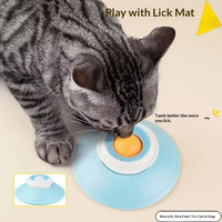 Jouets interactifs pour chats et chiens, plateau à lécher, boule à ventouse avec musique rotative, produit pour animaux de compagnie à succès