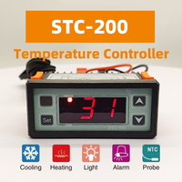 Thermostat numérique intelligent OM STC-200 OEM/ODM, contrôleur de température, indice de protection IP65, communication 485, résolution 0,1°C, congélateur