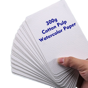Yogo - Juego de 24 Hojas de Papel para Acuarela, Diseño Artístico, Tarjetas Postales Cuadradas Medianas, Papel de Pulpa de Algodón de Grano Grueso de 300 g, Caja de Hierro Especial - Product Image 1
