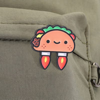 Schattige Rocket Taco Emaille Pin Kawaii Vliegende Taco Met Straalmotoren Broche Voor Rugzakdecoratie
