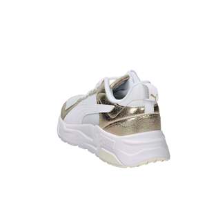 รองเท้าผ้าใบ Puma Donna สีขาวทอง ส้นสูง 4 ซม. แบบสวมใส่เดิน - Product Image 2