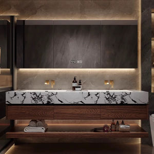 Wayon Luxus Antik Massiv schrank Badezimmer möbel Sets Modernes Design <span class=keywords><strong>Smart</strong></span> Mirror für Hotelprojekt - Product Image 2