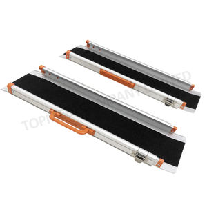 Rampe d'accès pliable antidérapante portable pour fauteuils roulants pour les marches - Product Image 3