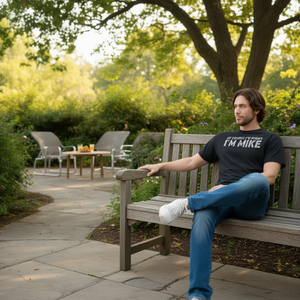 Claro que tengo razón, soy Mike, camiseta personalizada, ropa informal negra para hombre - Product Image 3