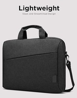 Sac pour ordinateur portable, sac messager à bandoulière pour ordinateur portable ou tablette, tissu élégant, durable et hydrofuge