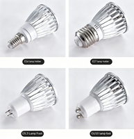 GU10 GU3.5 MR16 E27 Foco LED 3W 5W COB Chip 85-265V Amplio voltaje 24 ° Ángulo de haz para iluminación de tienda de hogar (certificado CE)