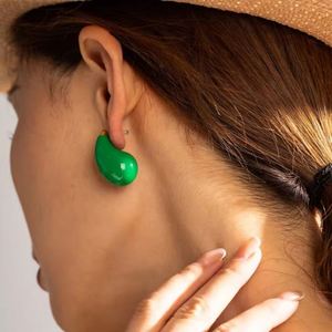 Pendientes De verano De acero inoxidable, pendientes De gota De agua, joyería De moda, pendientes De tuerca ligeros huecos para Mujer, Aretes De Mujer - Product Image 1