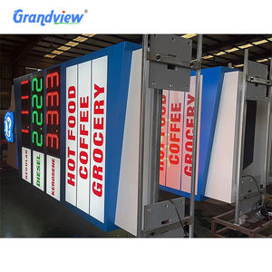 De gas de pie estación electrónica pilón signo junta de energía solar publicidad estación de gas Pilar de señalización - Product Image 3