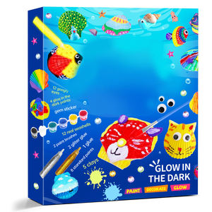 儿童4-12岁工艺品礼品套装海贝壳绘画套装男女儿童塑料绘画玩具 - Product Image 5