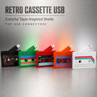 Clé USB personnalisée en forme de cassette audio USB 2.0 128 Mo 512 Mo 1 Go 2 Go 4 Go 8 Go 16 Go – Cadeau d'affaires personnalisé