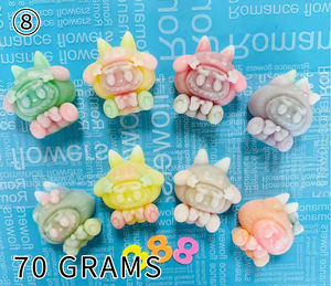 الشركة المصنعة للبيع بالجملة حلوى الفواكه الصمغية مع زجاجة شمع التغليف أغلفة شعار مخصص متعدد الألوان على شكل كرتون - Product Image 6