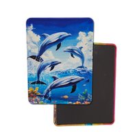 Aimant de réfrigérateur personnalisé en étain imprimé, motif baleine et phoque de Kaikoura, Nouvelle-Zélande, souvenir