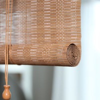 Ventes d'usine Stores en bambou Abat-jour en bambou Rideaux romains en bambou Abat-jour à rouleau pour fenêtres intérieures Patio extérieur intérieur
