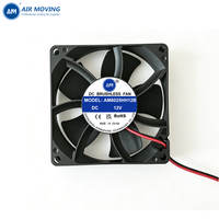 Ventilateur de refroidissement axial sans balais AM8025HH12B 12/24/48v DC 80X80x25mm avec un débit d'air élevé et un faible bruit pour le refroidissement des boîtiers d'ordinateurs